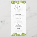 Recherche de feuille de palmier mariage menus Moderne