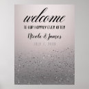 Search for silver welcome wedding signs Glam