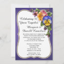 Search for pansy invitations Gold