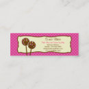 Search for cake pops business cards Sweet