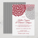Search for red gray wedding invitations Fall