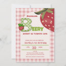 Recherche de gingham invitations Fraise