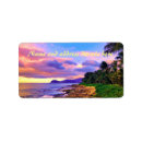 Search for seashore return address labels Hawaii