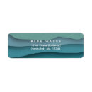 Search for blue wave return address labels Minimalist