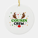Search for cousin ornaments Santa claus
