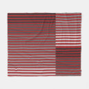 Search for red and black stripe fleece blankets Striped