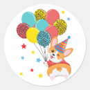 Recherche de anniversaire de corgi autocollants Animal