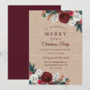 Search for rustic christmas invitations Red