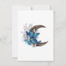 Search for blue butterfly invitations White