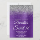 Search for royal purple sweet 16 invitations For her