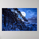 Search for full moon ocean posters Blue