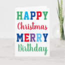 Search for merry christmas and birthday cards Modern