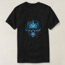 Search for blue flame tshirts Skull