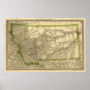 Search for map of montana posters Vintage