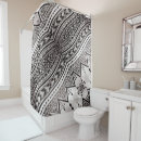 Search for black and white tribal shower curtains Abstract