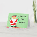 Search for funny fishing christmas cards Santa claus
