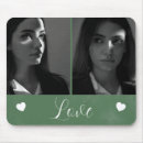 Search for love green mousepads Typography