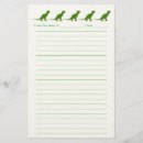 Search for dinosaur stationery paper Green