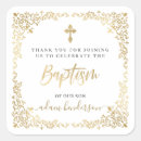 Search for square baptism stickers Baptism thank you