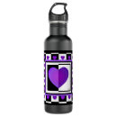 Search for valentines day water bottles Black and white
