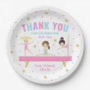 Search for gymnastics party plates Flip tumble and play
