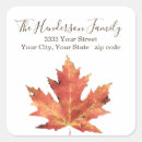 Search for fall leaf return address labels Elegant