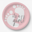 Search for baby footprint plates Its a girl