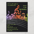 Recherche de note musique invitations Coloré