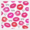 Search for red lips kiss stickers Valentine