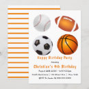 Search for 9th birthday invitations Sports