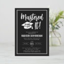 Search for masters degree graduation invitations Mastered it