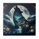 Recherche de pleine lune carreaux Loup