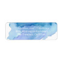 Recherche de beach wedding return address labels Aqua