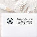 Search for football labels return address labels Soccer