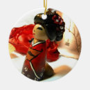 Recherche de geisha ornements Kokeshi