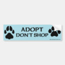 Search for adopt a dog bumper stickers Rescue