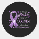 Search for my cousin stickers Purple