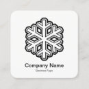 Search for snowflake business cards Cold
