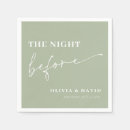 Search for olive green napkins Calligraphy