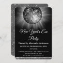 Search for disco ball seasonal invitations Black