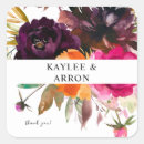 Search for purple floral thank you stickers Rustic