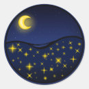 Recherche de lune chat autocollants Étoiles