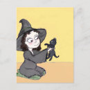 Recherche de petit chat noir cartes postales Sorcière