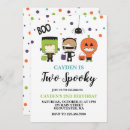 Search for two spooky birthday invitations Pumpkin