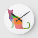 Search for silhouette clocks Cat