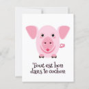 Search for swine postcards Pink