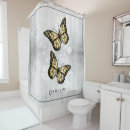 Search for gold butterfly shower curtains Butterflies