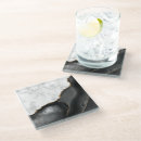 Search for black and white marble coasters Modern