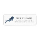 Search for whale birthday return address labels Ocean