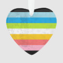 Recherche de drapeau en forme de coeur ornements Fierté